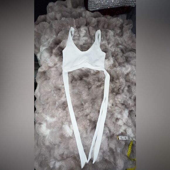 ONA by Yoon Chung the Back Rib Tank in White - Picture 7 of 13